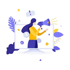 The best freelance digital marketing analyst in calicut speaking confidently while holding a speaker.